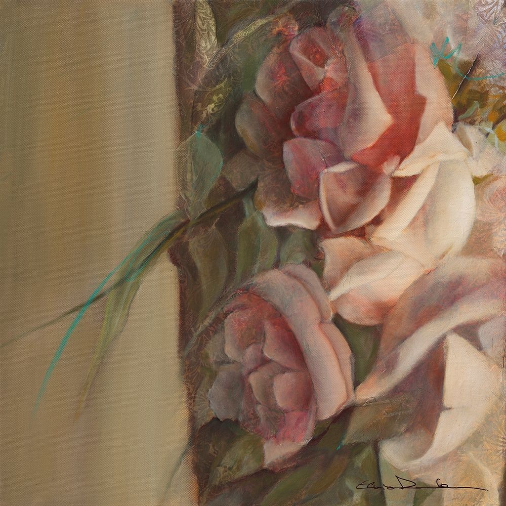 Les roses de mon jardin I art print by Elvira Amrhein for $57.95 CAD