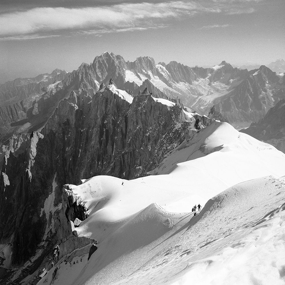 Descent to the Vallee Blanche-Chamonix art print by Dave Butcher for $57.95 CAD