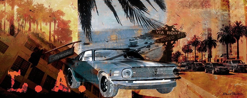 L.A. art print by Don Carlson for $57.95 CAD