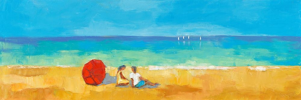 Sur la plage art print by Regine Pivier-Attolini for $57.95 CAD