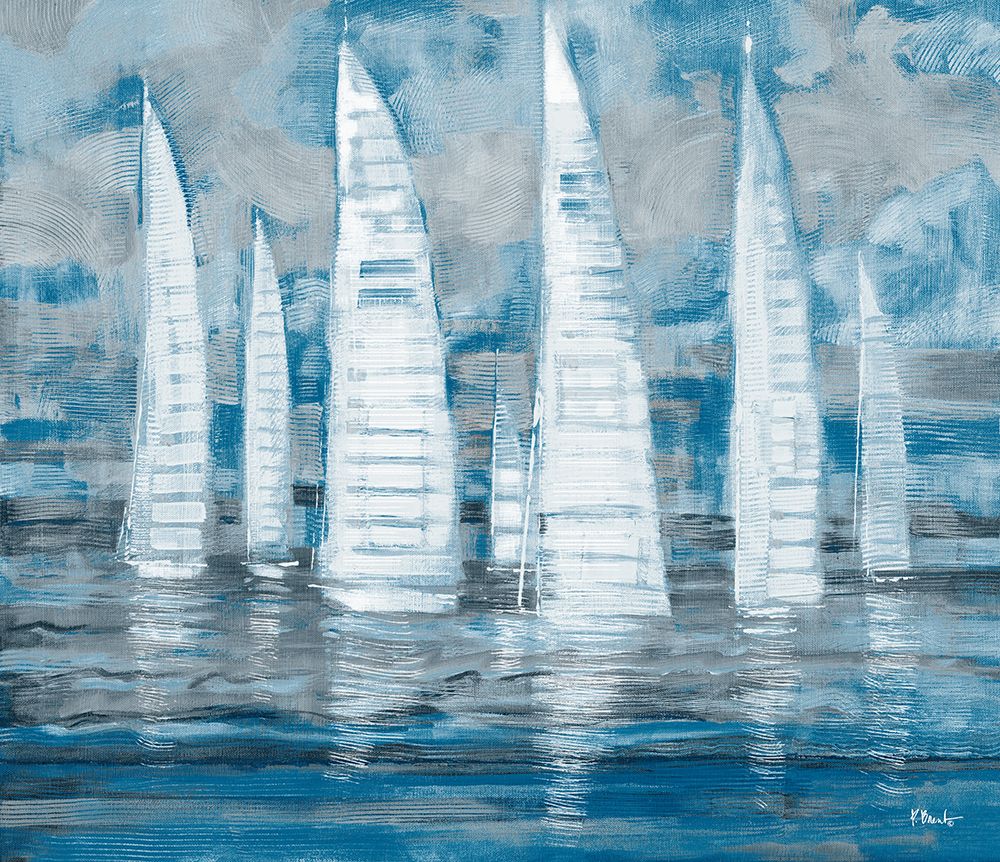 Regatta Collage - Blue art print by Paul Brent for $57.95 CAD