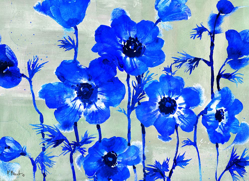 Amalfi Anemones - Blue art print by Paul Brent for $57.95 CAD