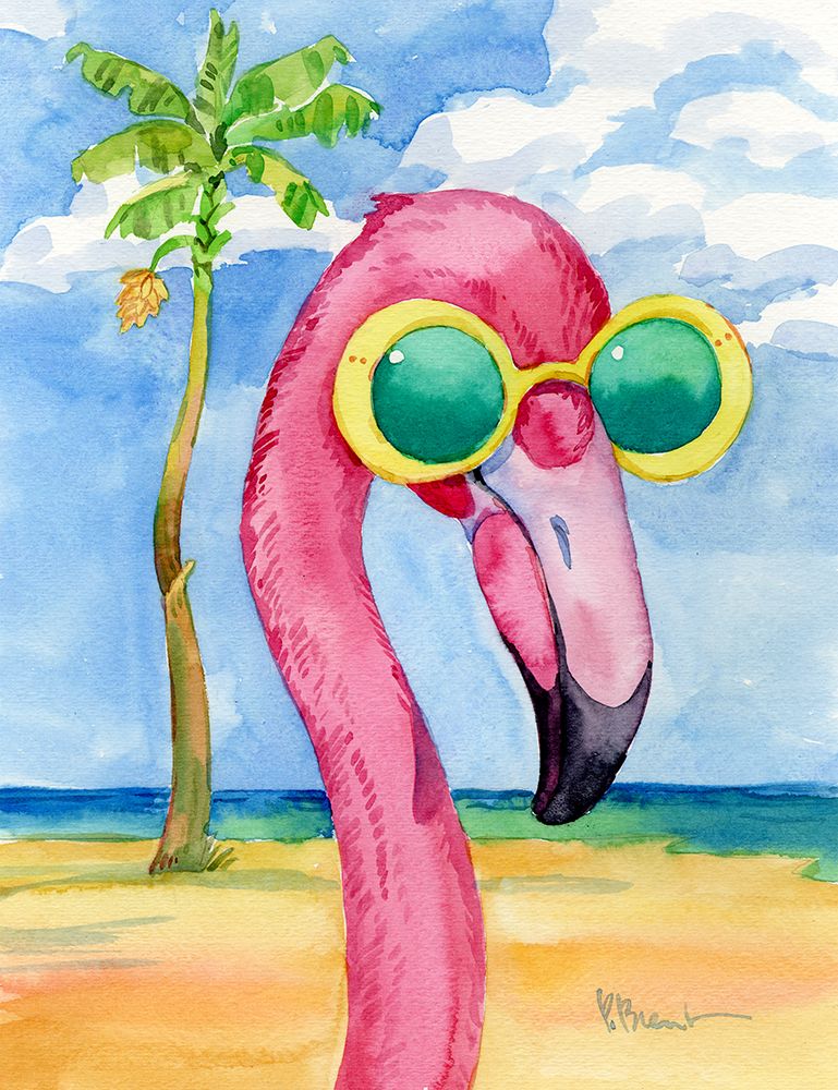 Looking Good Flamingo II art print by Paul Brent for $57.95 CAD