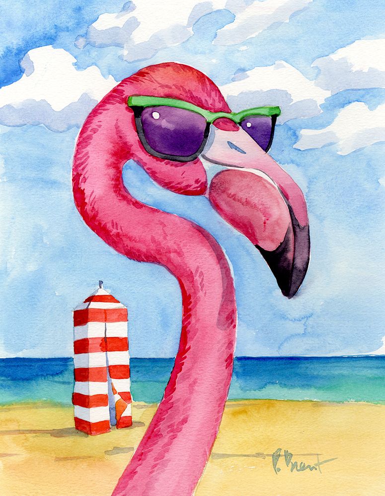 Looking Good Flamingo III art print by Paul Brent for $57.95 CAD