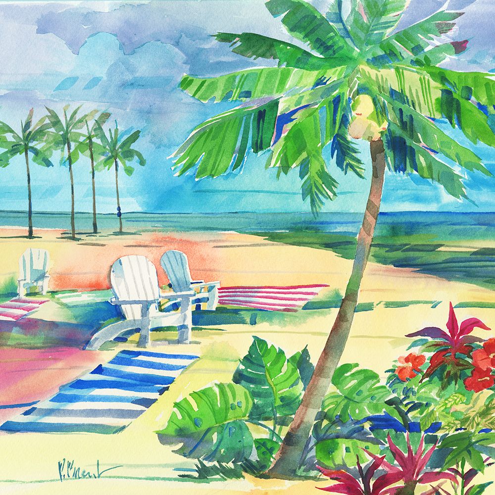 Ventura Beach Square II art print by Paul Brent for $57.95 CAD