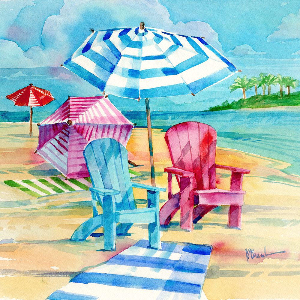 Ventura Beach Square IV art print by Paul Brent for $57.95 CAD
