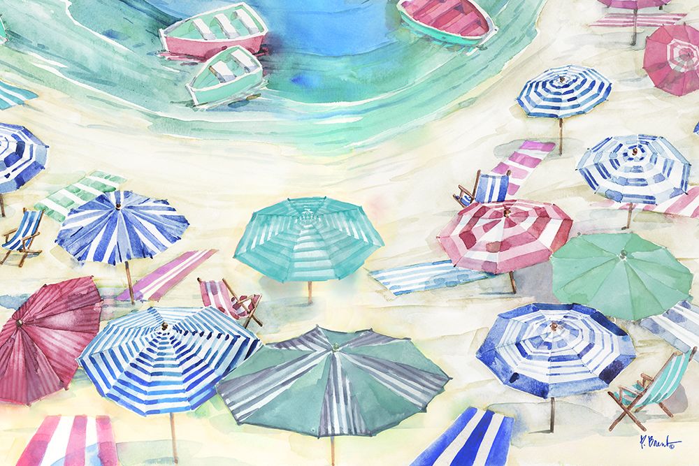 Umbrella Cove Horizontal - Light art print by Paul Brent for $57.95 CAD