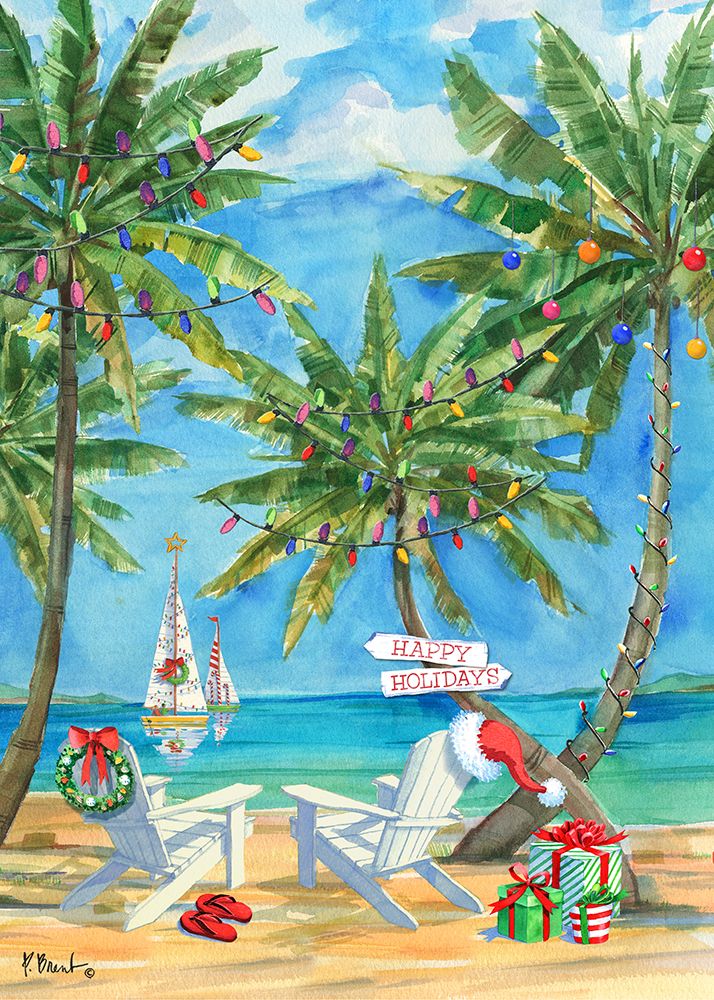 Holiday Palmas Belize - Vertical art print by Paul Brent for $57.95 CAD