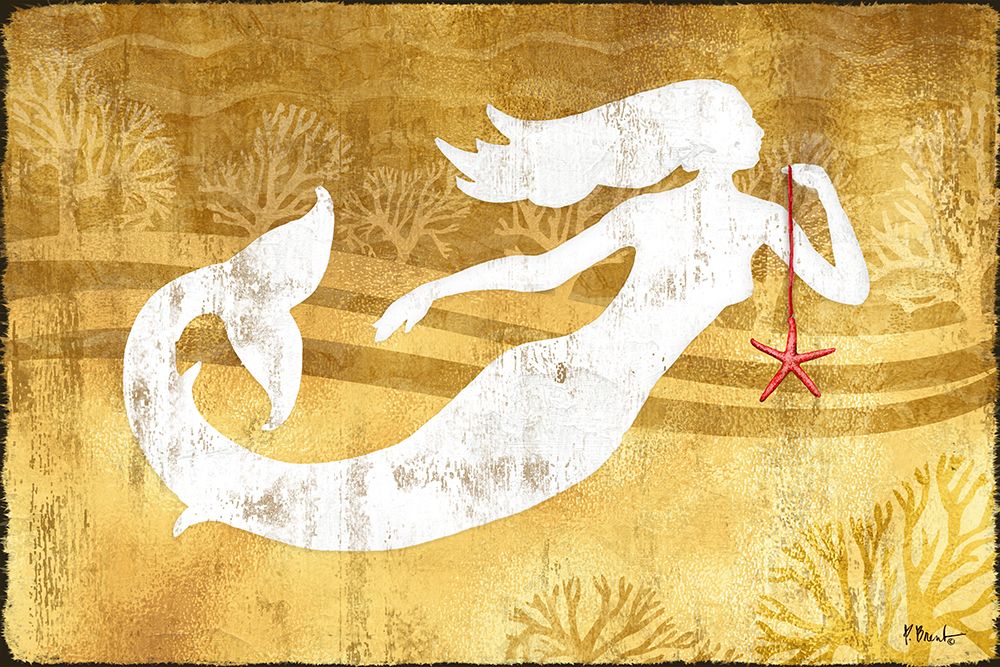 Christmas Mermaid art print by Paul Brent for $57.95 CAD