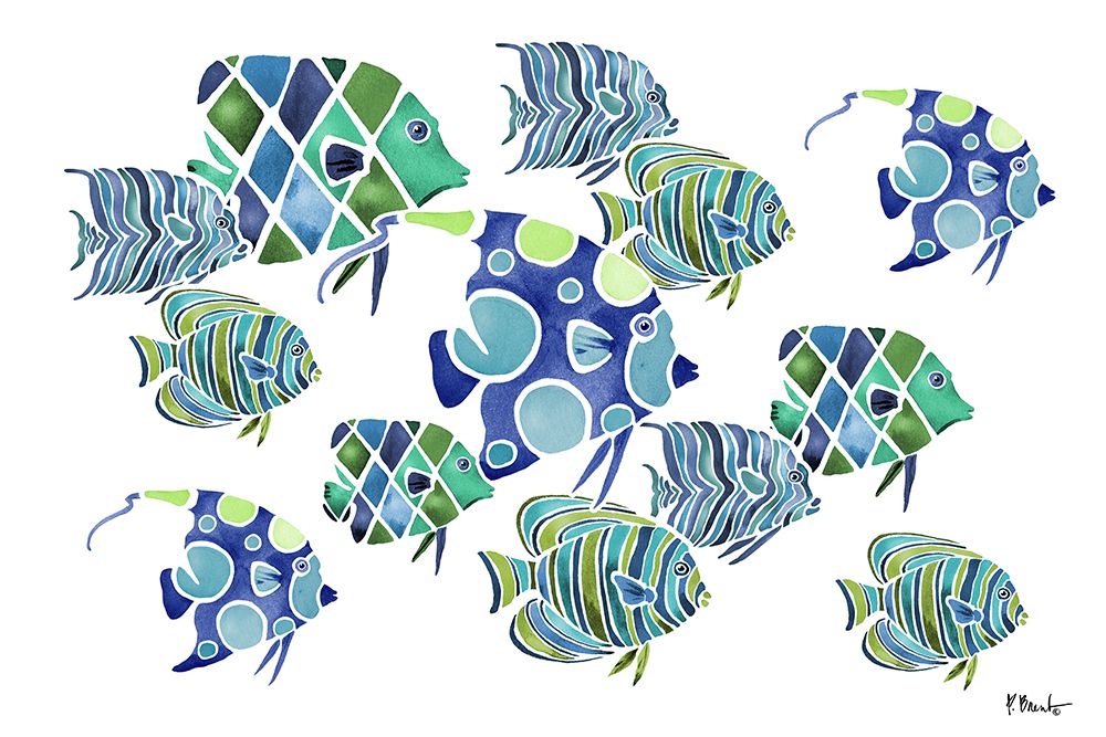 Tahiti Blues V - Horizontal art print by Paul Brent for $57.95 CAD
