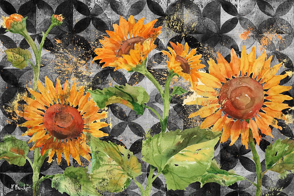 Arianna Sunflowers Horizontal - Moroccan art print by Paul Brent for $57.95 CAD