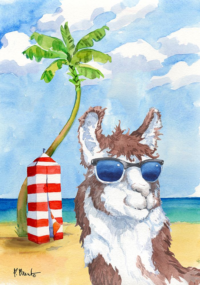Hip Shades Llama IV art print by Paul Brent for $57.95 CAD