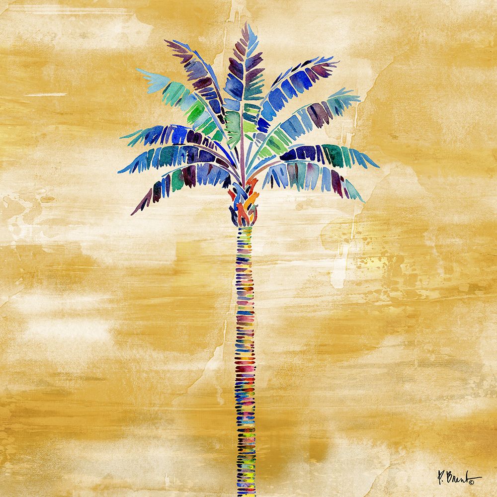 Tahiti Palm I - Golden art print by Paul Brent for $57.95 CAD