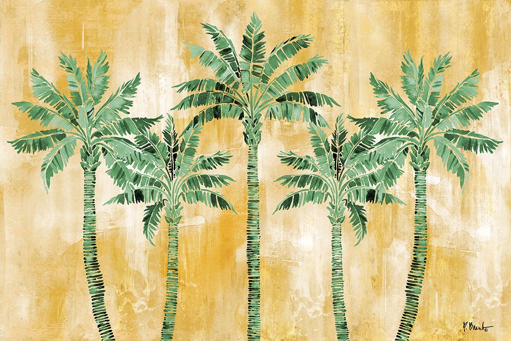 Tahiti Palm Horizontal - Monochromatic art print by Paul Brent for $57.95 CAD