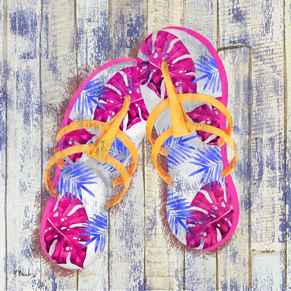 Pompano Sandals II art print by Paul Brent for $57.95 CAD
