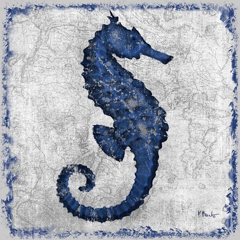 Saltwater Exploration IV - Indigo art print by Paul Brent for $57.95 CAD