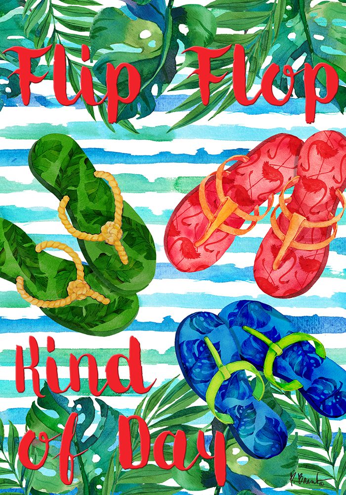 Fancy Flip Flops Vertical art print by Paul Brent for $57.95 CAD