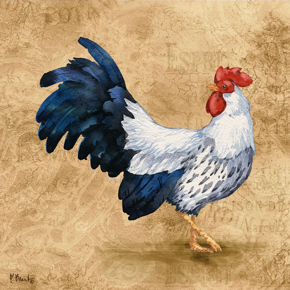 French Countryside Rooster IV art print by Paul Brent for $57.95 CAD