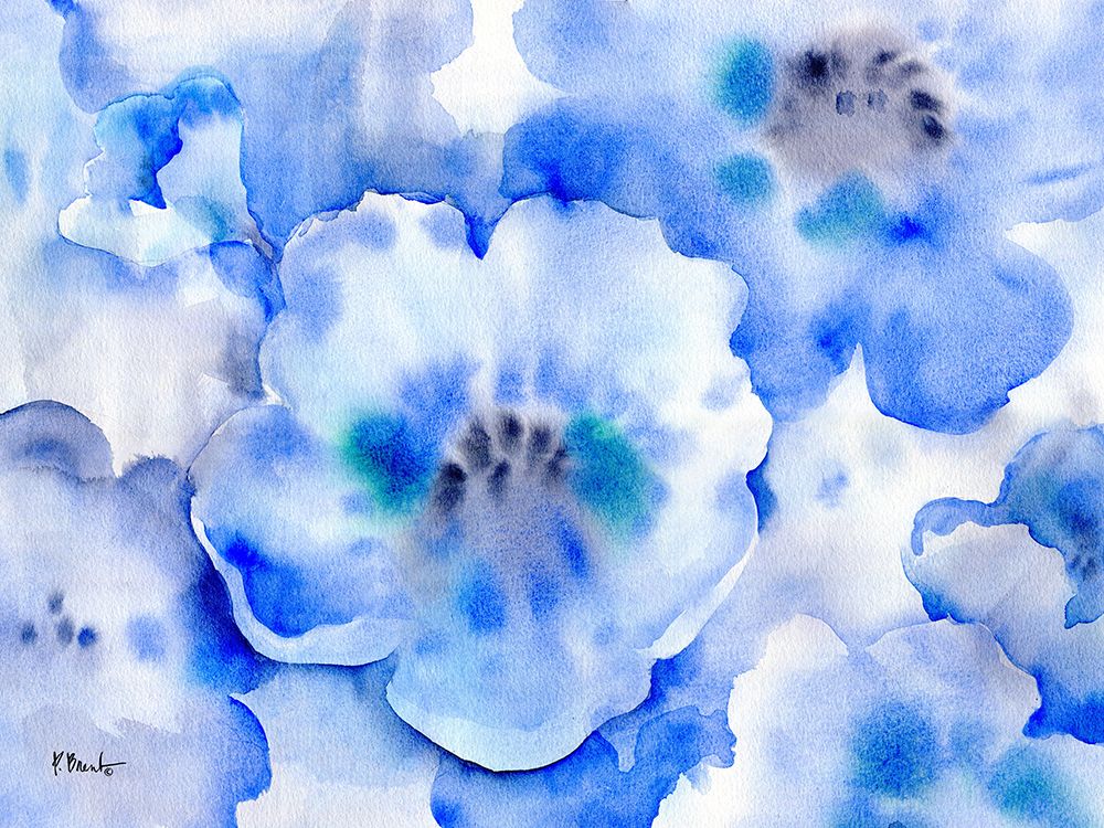 Misty Blue Poppies art print by Paul Brent for $57.95 CAD