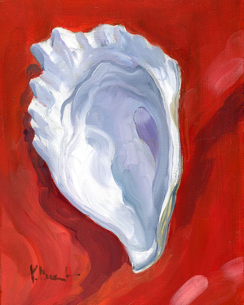 Oyster Close Up IV - Red art print by Paul Brent for $57.95 CAD