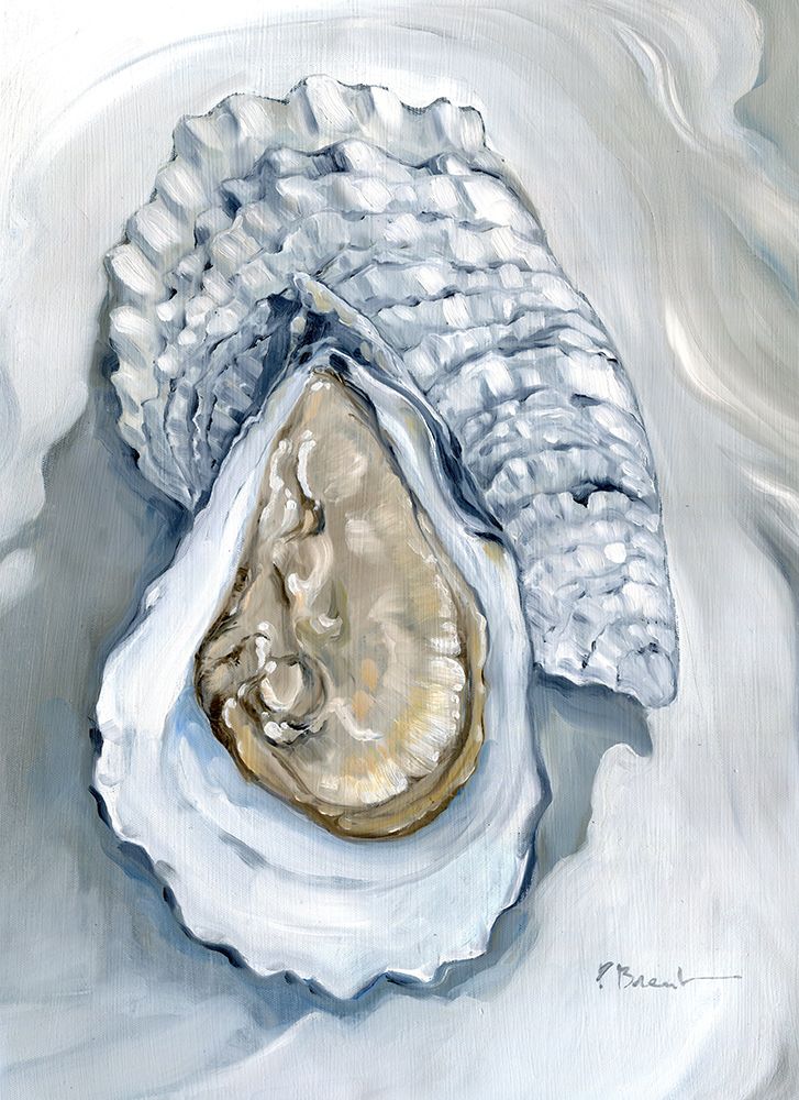 Oyster Close Up VII - White art print by Paul Brent for $57.95 CAD