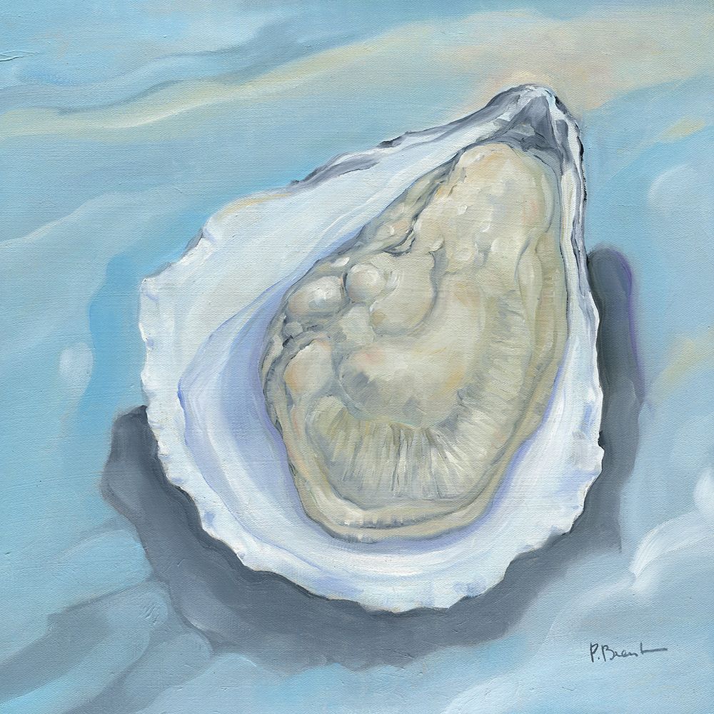 Oyster Close Up XI - Aqua art print by Paul Brent for $57.95 CAD