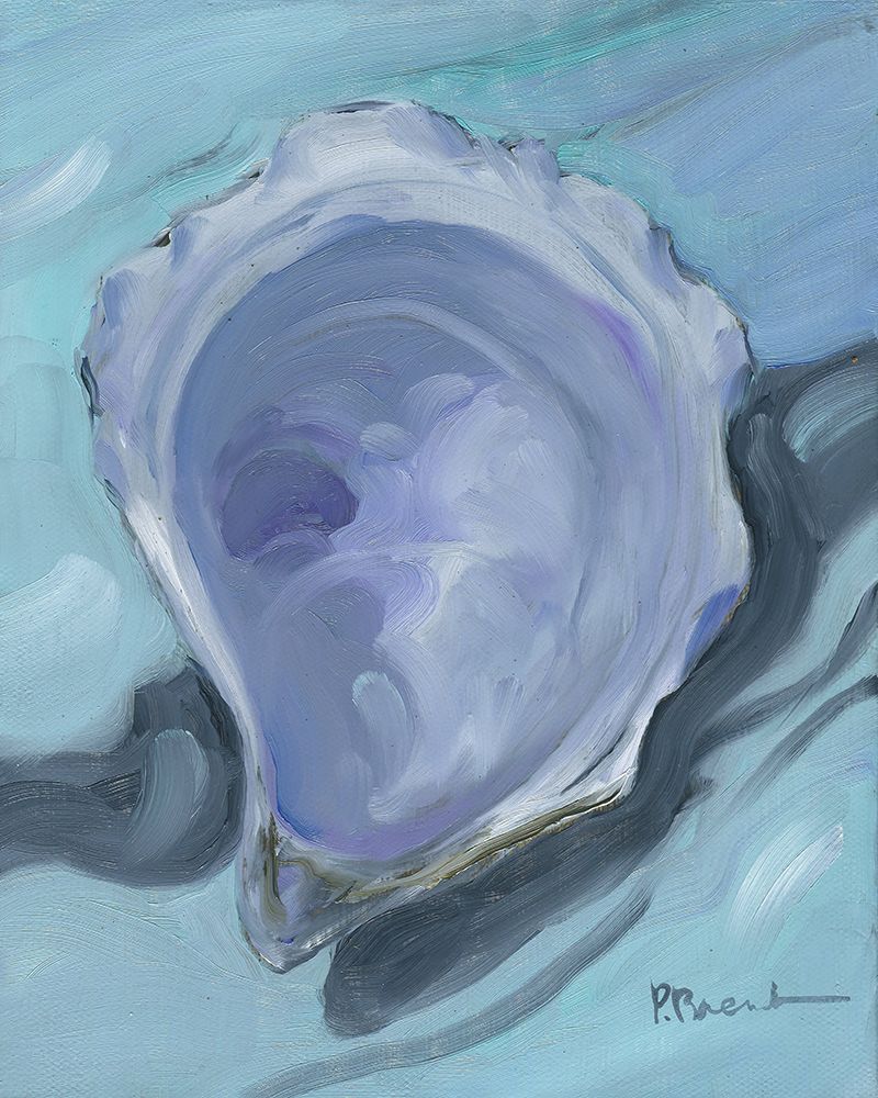 Oyster Close Up XII - Aqua art print by Paul Brent for $57.95 CAD