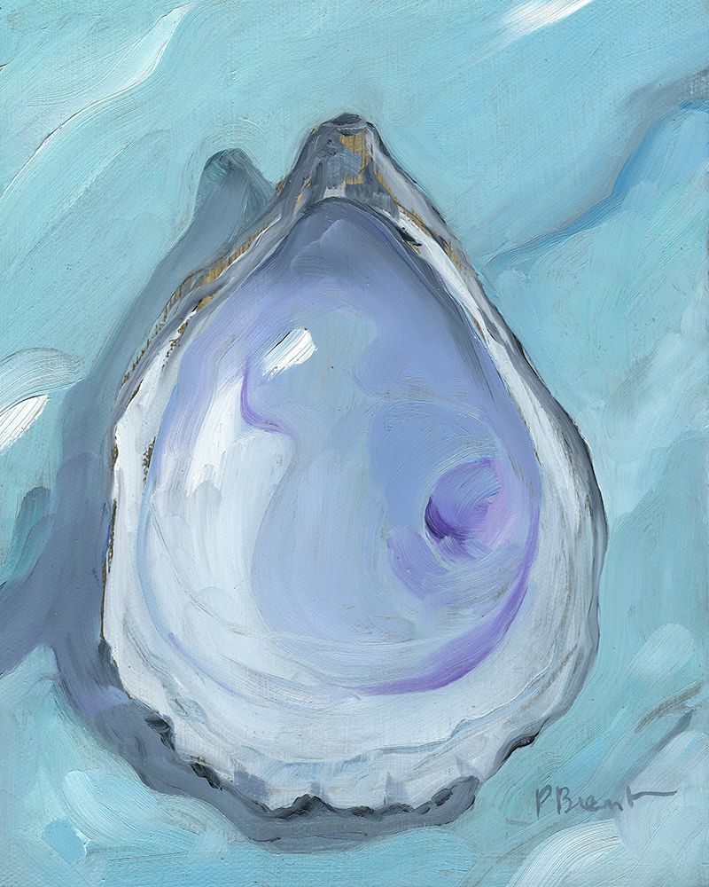 Oyster Close Up XIII - Aqua art print by Paul Brent for $57.95 CAD