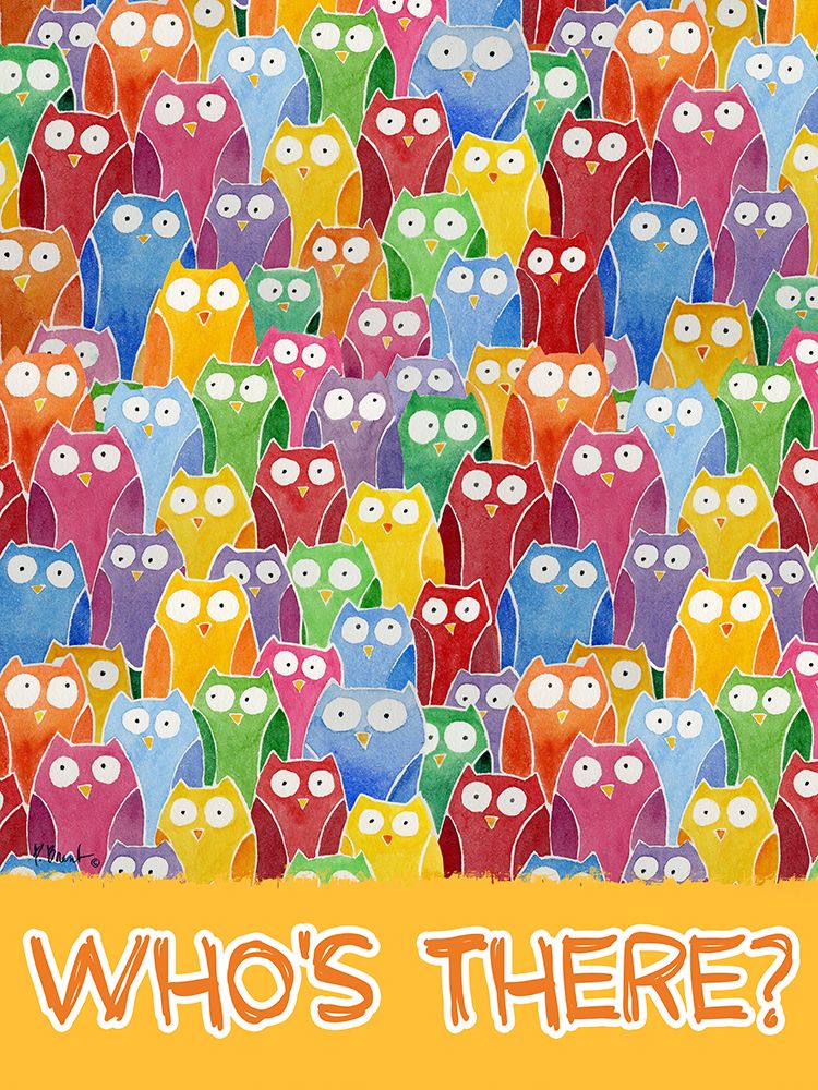 Owl Friends Vertical art print by Paul Brent for $57.95 CAD