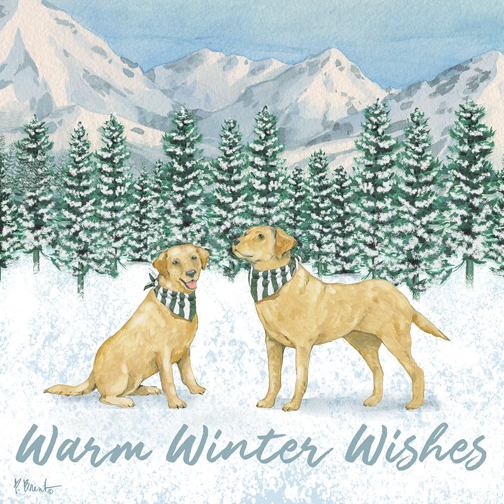 Winter Pups II art print by Paul Brent for $57.95 CAD