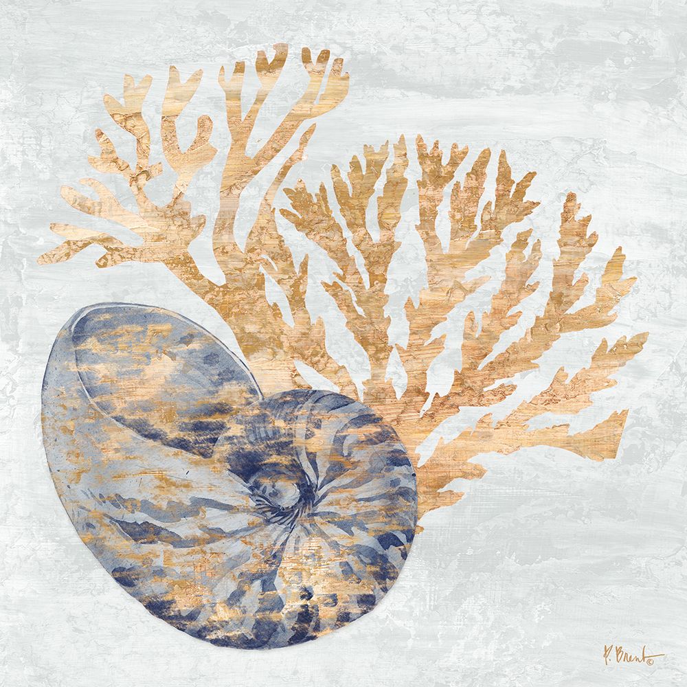 Shimmering Shells I - Indigo art print by Paul Brent for $57.95 CAD
