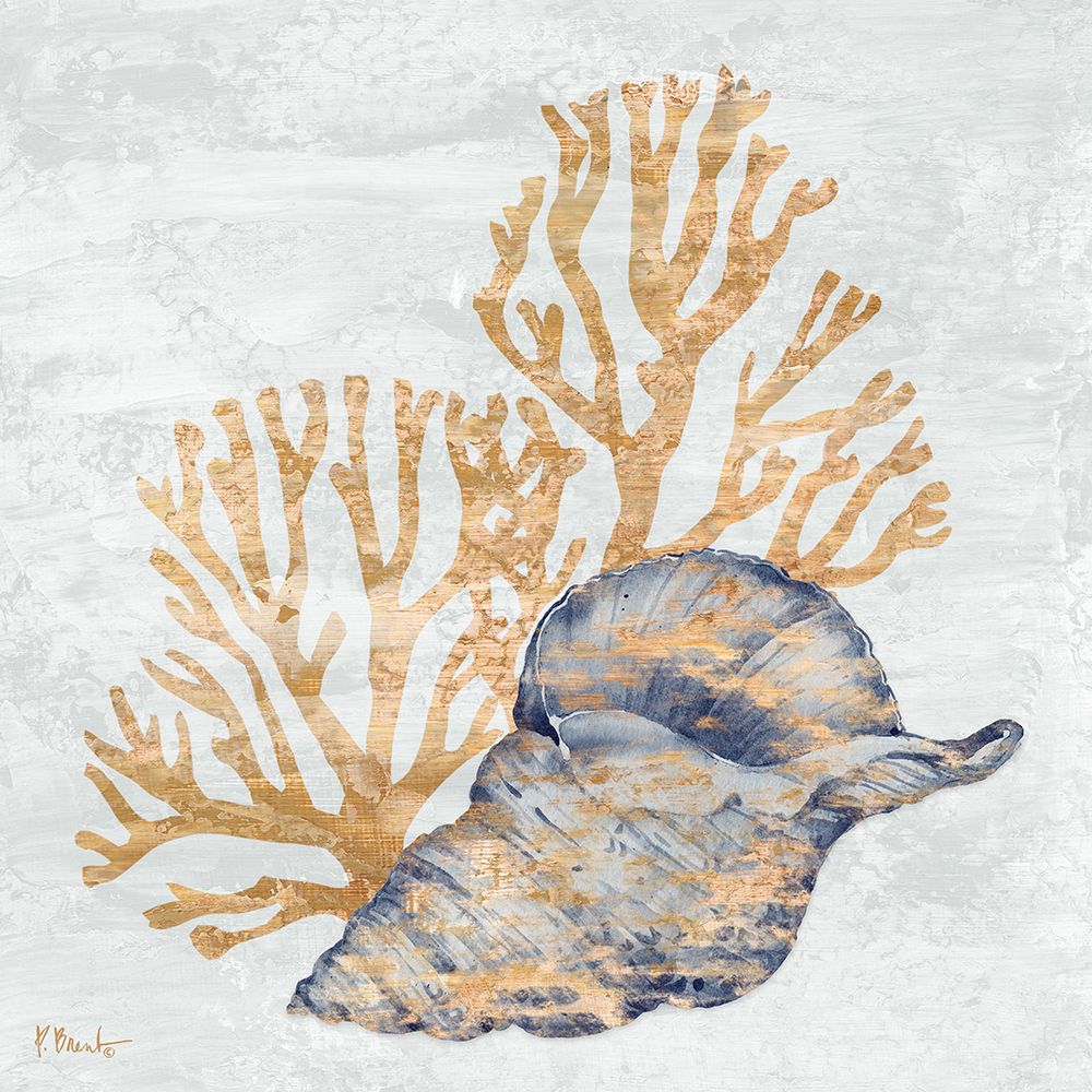 Shimmering Shells II - Indigo art print by Paul Brent for $57.95 CAD