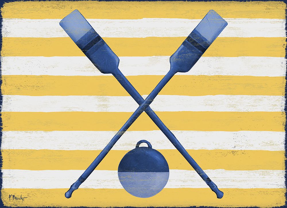 Sunny Nautical IV - Yellow art print by Paul Brent for $57.95 CAD