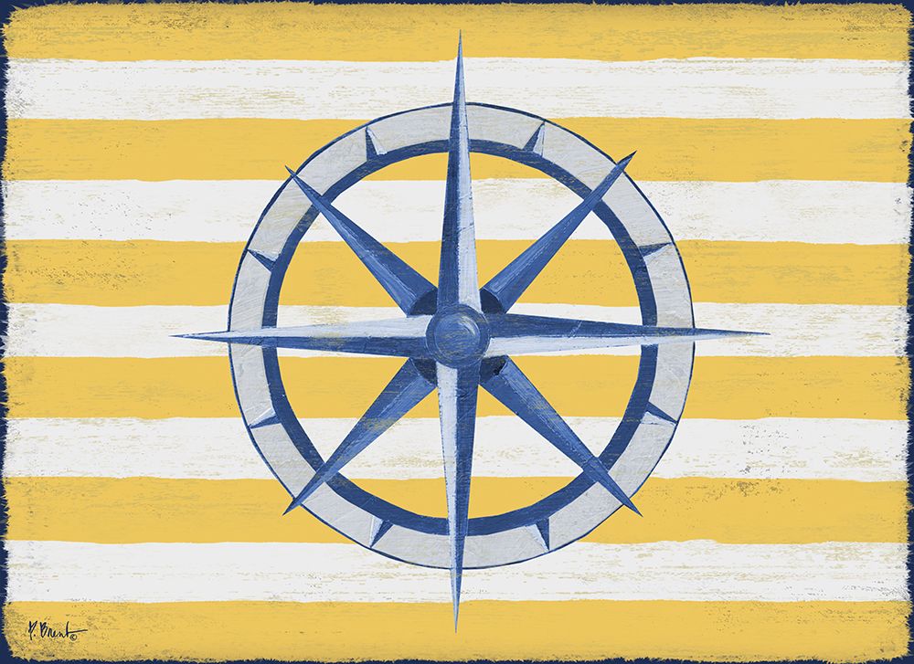 Sunny Nautical VI - Yellow art print by Paul Brent for $57.95 CAD
