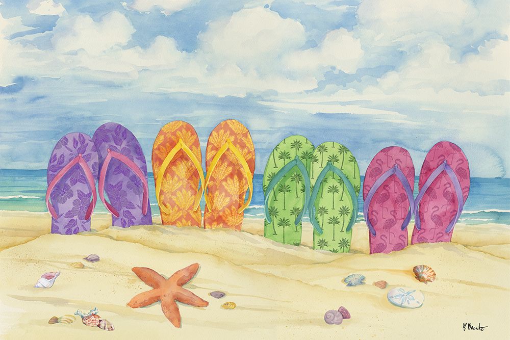 Toes in the Sand Horizontal art print by Paul Brent for $57.95 CAD
