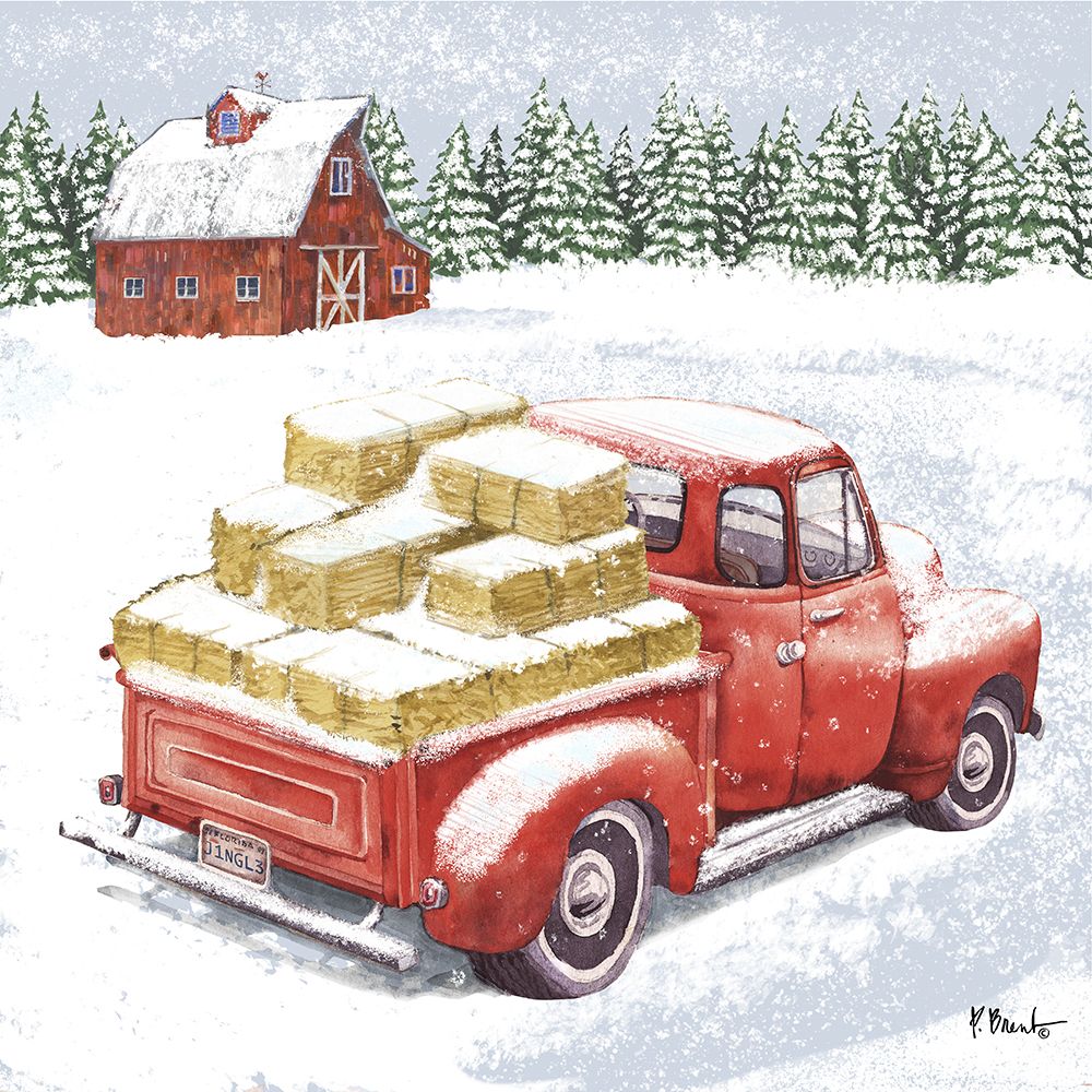 Winter Truck I art print by Paul Brent for $57.95 CAD
