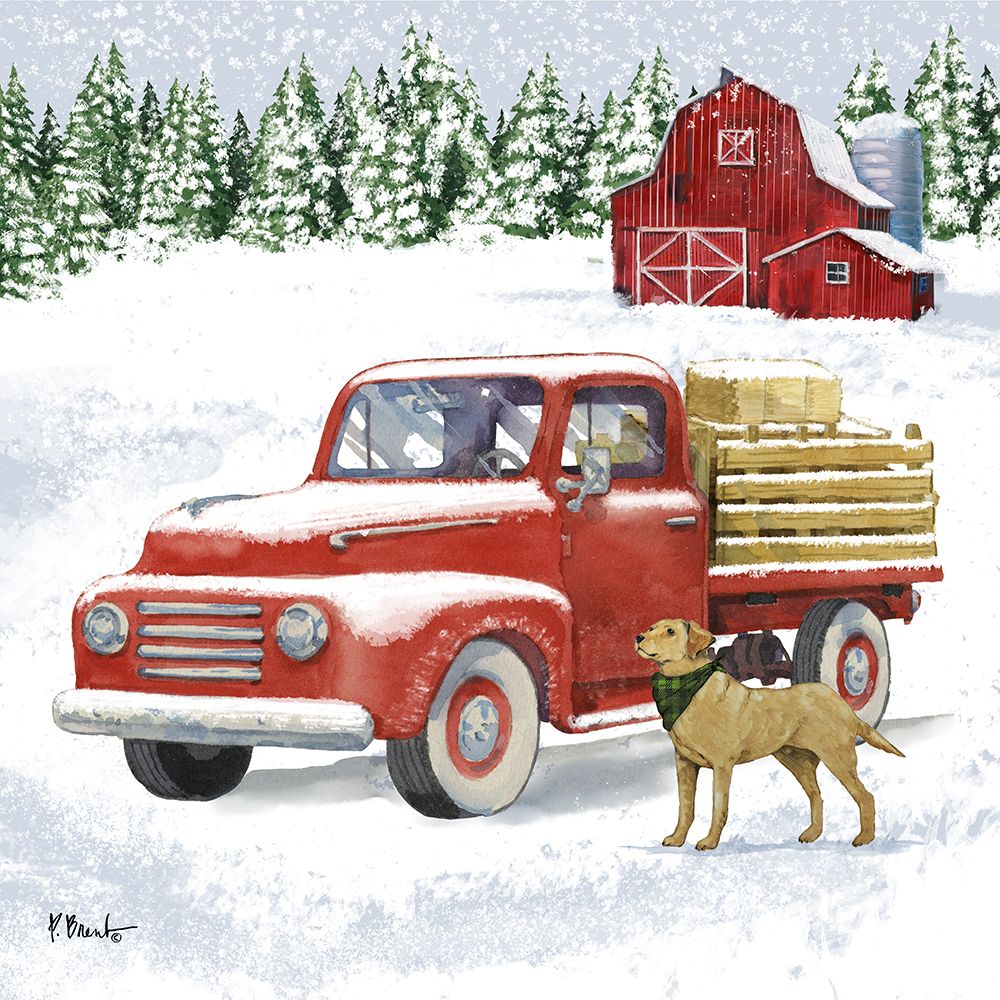 Winter Truck II art print by Paul Brent for $57.95 CAD