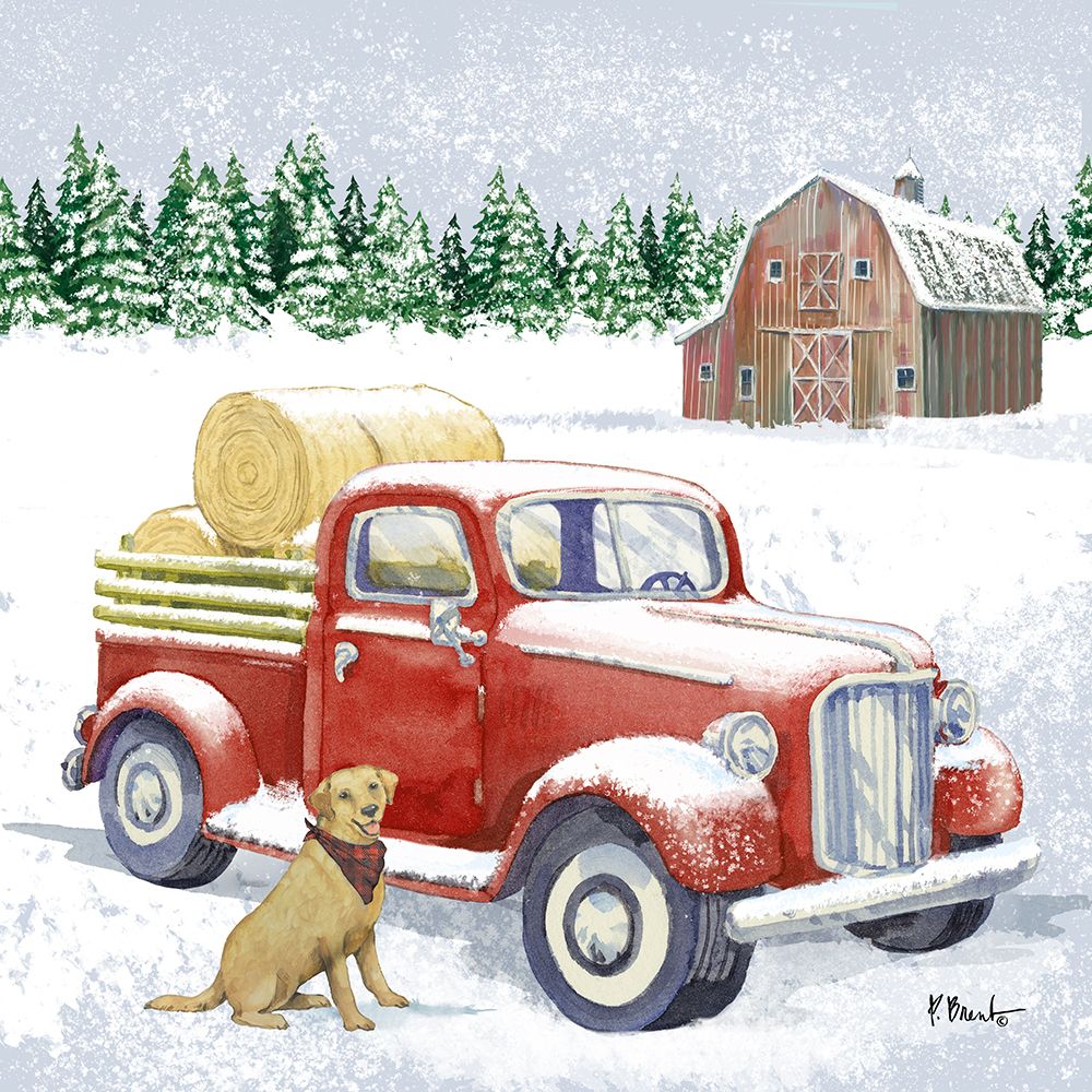 Winter Truck III art print by Paul Brent for $57.95 CAD