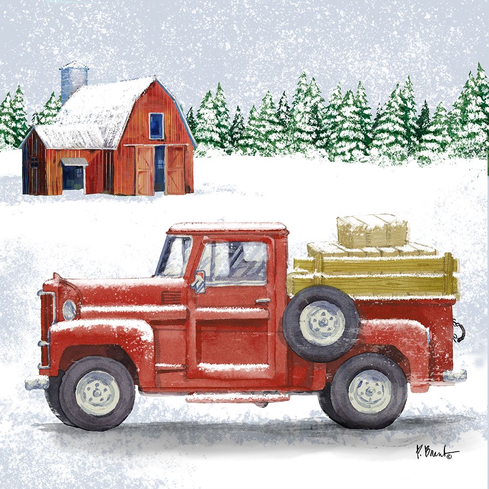 Winter Truck IV art print by Paul Brent for $57.95 CAD
