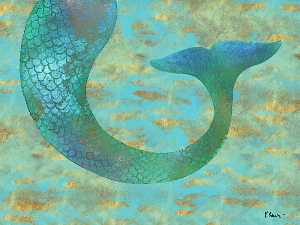 Viridian Mermaid art print by Paul Brent for $57.95 CAD