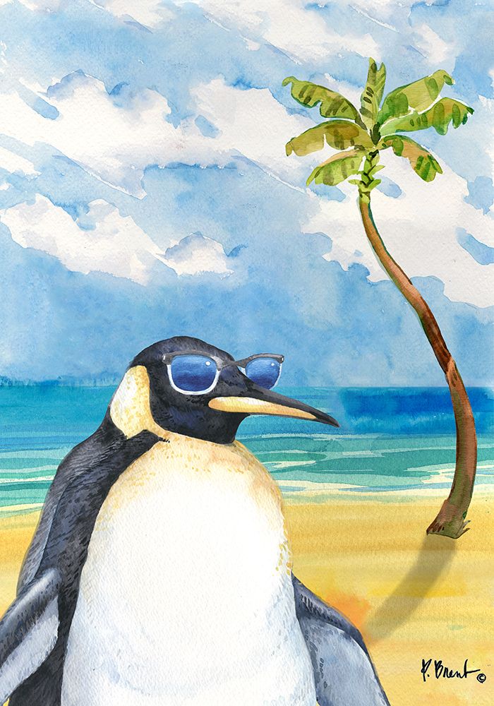 Hip Shades Penguin art print by Paul Brent for $57.95 CAD