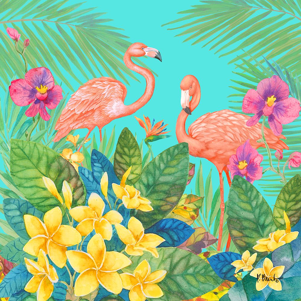 Tropical Fresh I - Aqua art print by Paul Brent for $57.95 CAD