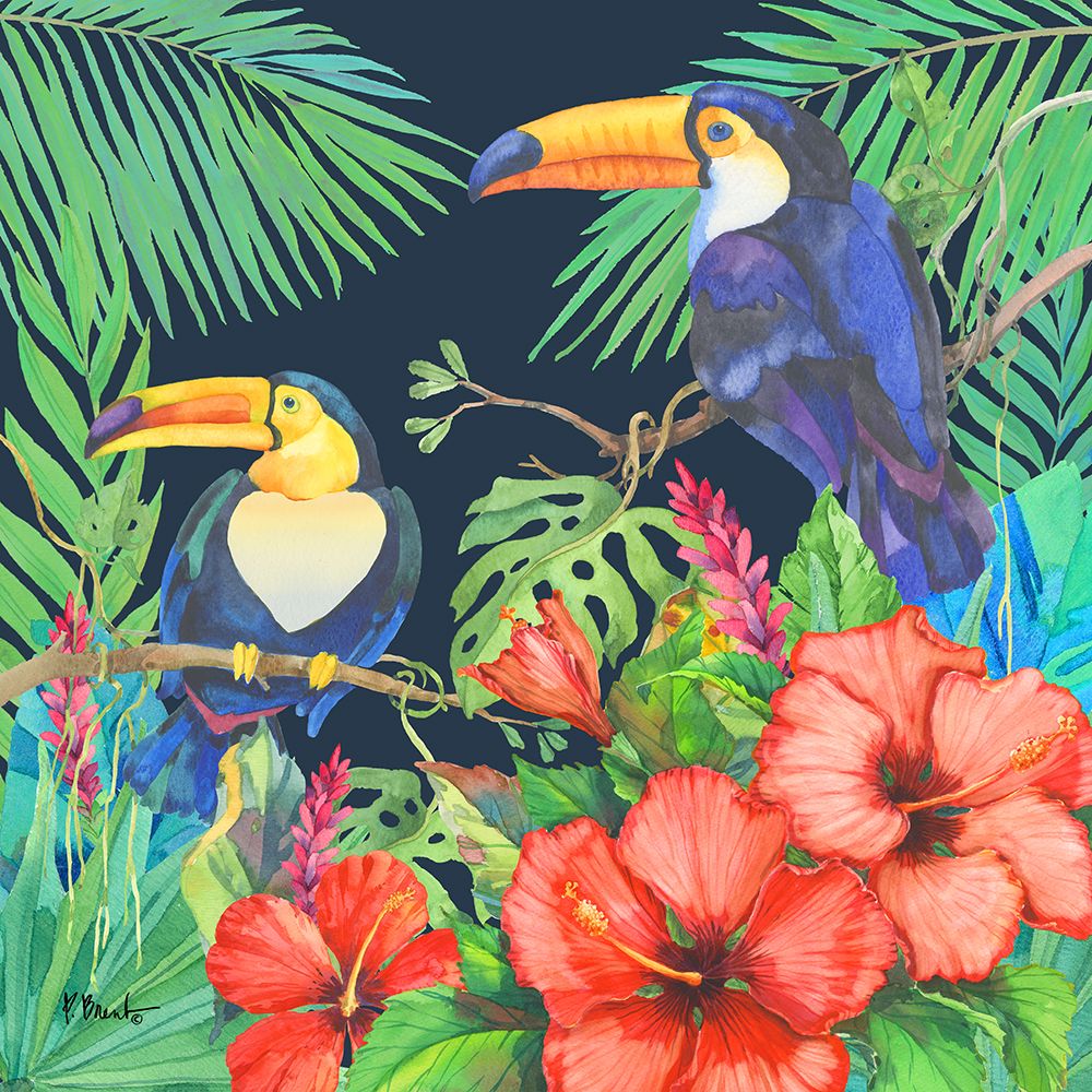 Tropical Fresh II - Midnight art print by Paul Brent for $57.95 CAD