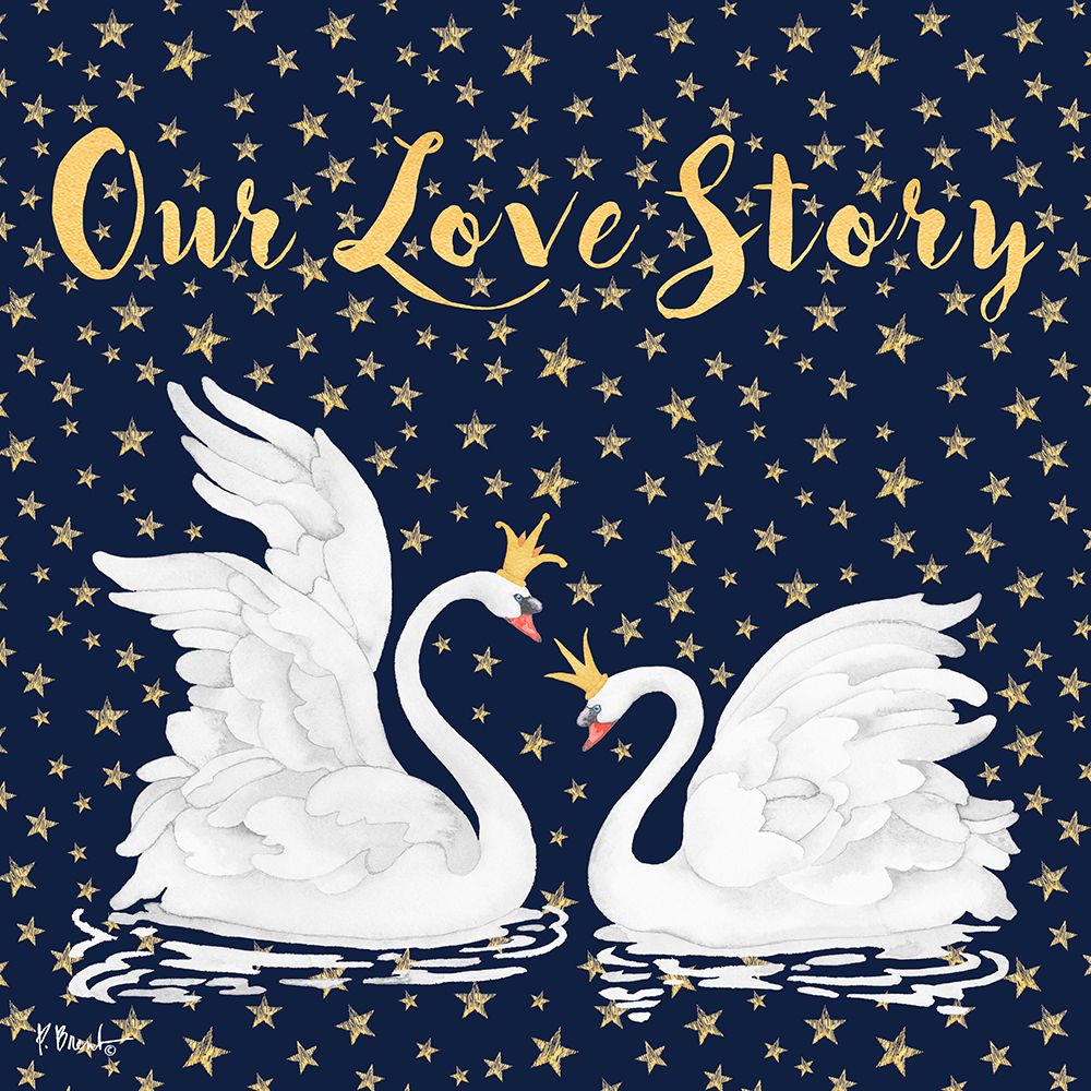 Swans and Stars art print by Paul Brent for $57.95 CAD