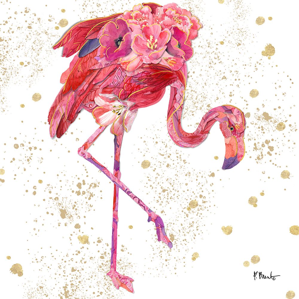 Feathered I - Gold art print by Paul Brent for $57.95 CAD