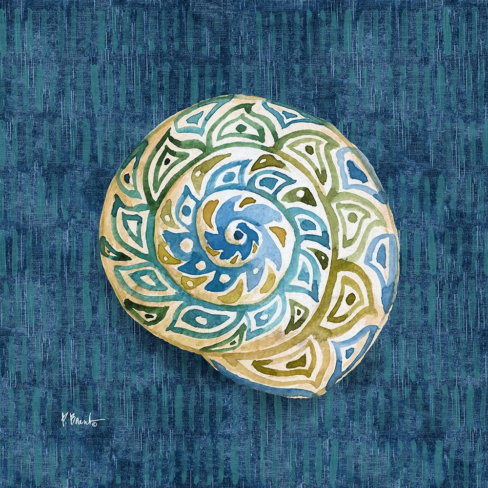 Embellished Shells I - Blue art print by Paul Brent for $57.95 CAD