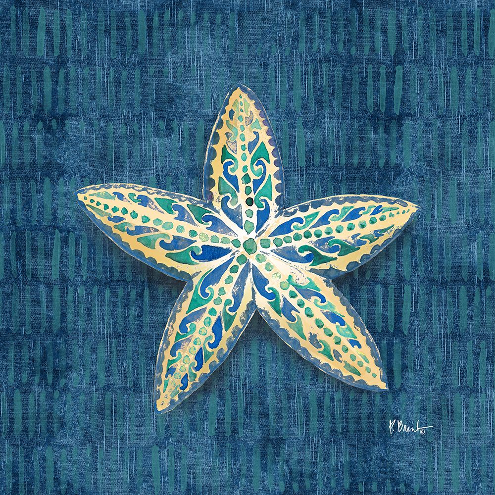 Embellished Shells II - Blue art print by Paul Brent for $57.95 CAD