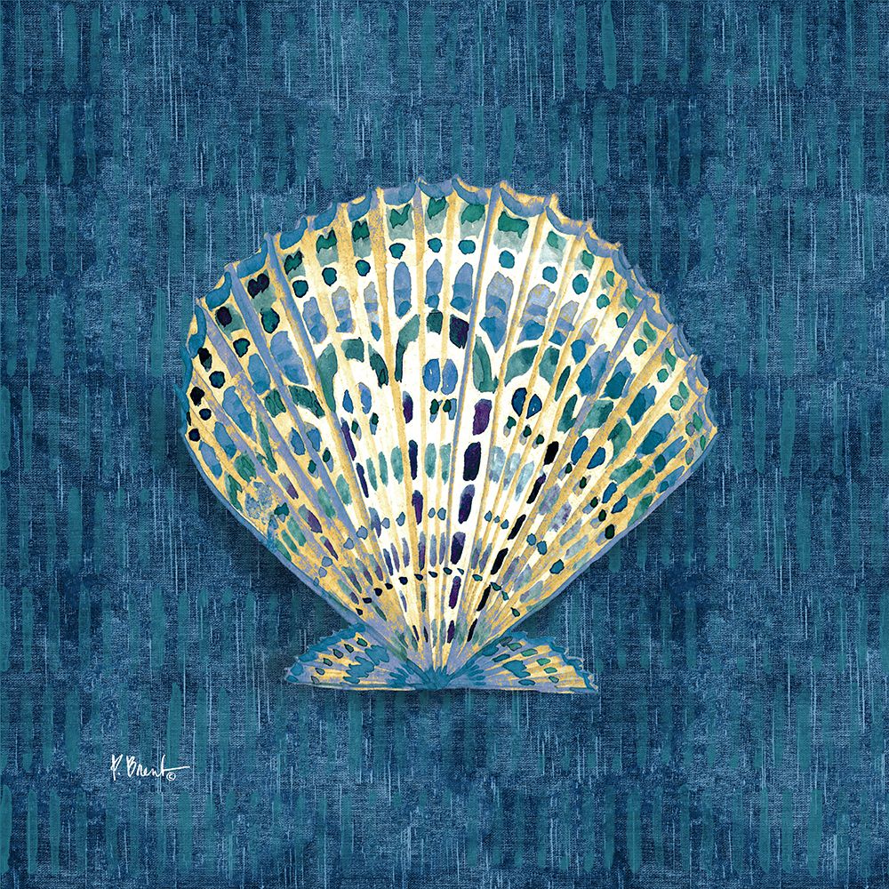 Embellished Shells III - Blue art print by Paul Brent for $57.95 CAD
