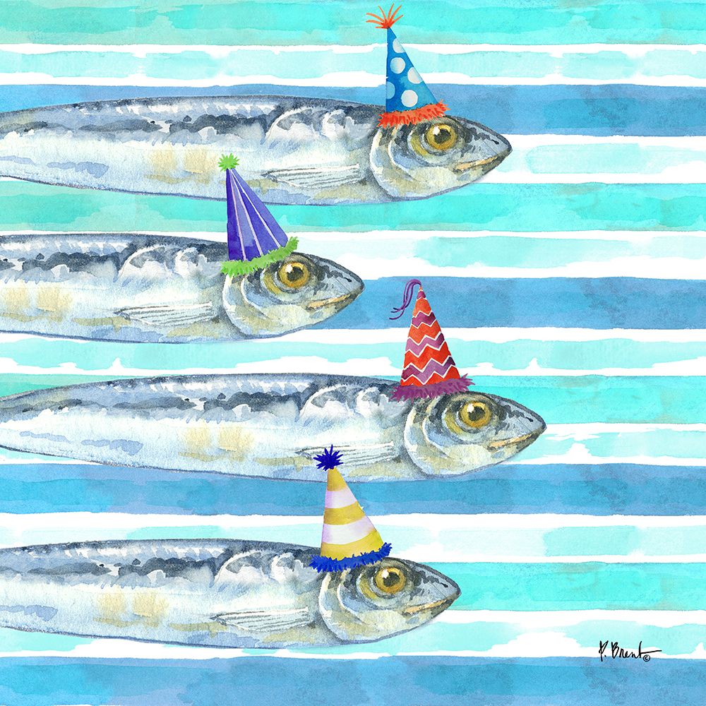 Party Fish I art print by Paul Brent for $57.95 CAD