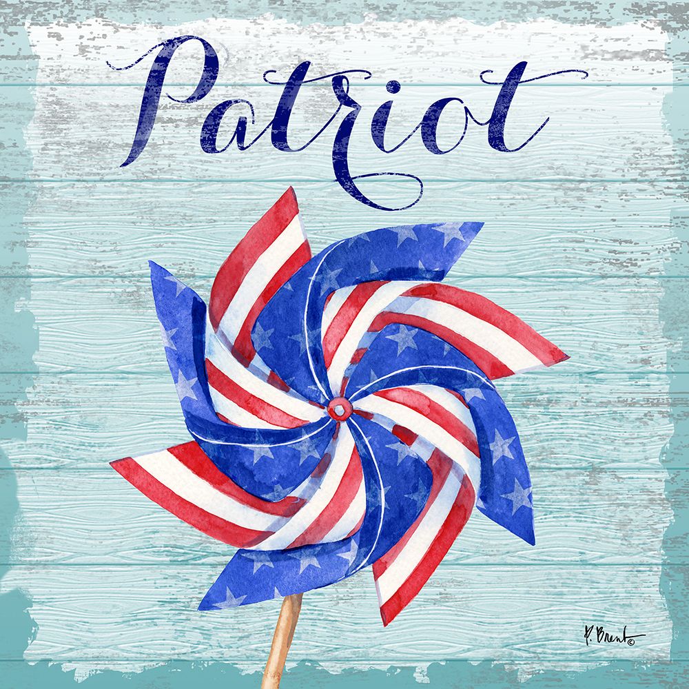 Patriotic Pinwheel IV art print by Paul Brent for $57.95 CAD